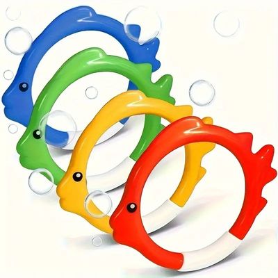 Juguetes de verano para deportes al aire libre, anillos de natación de peces, anillos de buceo, juguetes acuáticos, anillos, juegos deportivos submarinos para niños, juguetes de buceo para niños proveedor