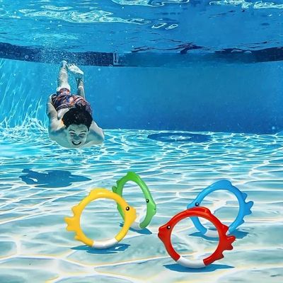 Juguetes de verano para deportes al aire libre, anillos de natación de peces, anillos de buceo, juguetes acuáticos, anillos, juegos deportivos submarinos para niños, juguetes de buceo para niños proveedor