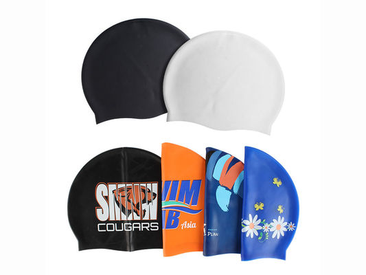 Gorro de natación de silicona con colores de logotipo personalizables, 17 colores en stock, personalización flexible, producción rápida el proveedor