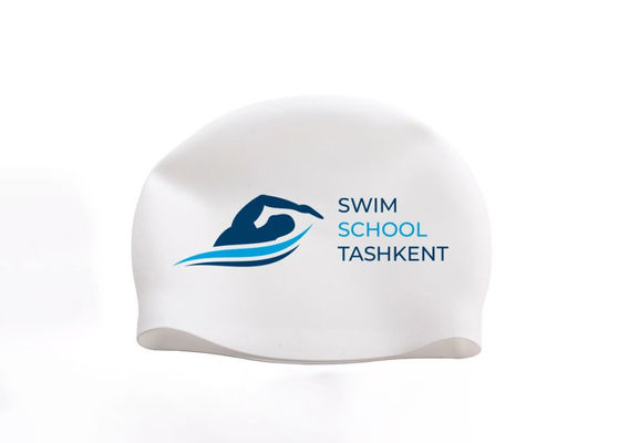 Sombrero de natación de silicona sin costura confortable, 17 colores en stock, logotipo personalizado y color disponible el proveedor