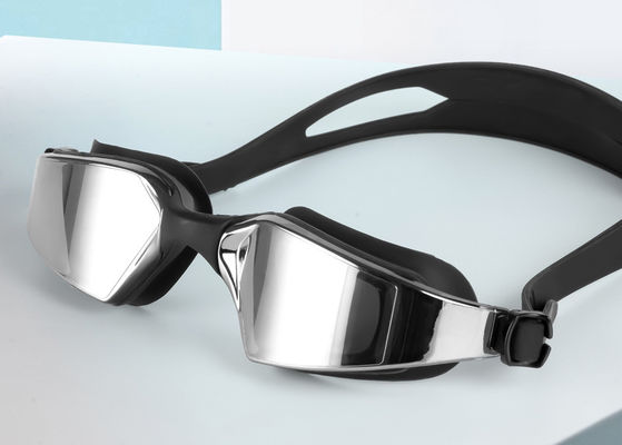 Gafas de natación de silicona personalizadas para adultos Gafas de natación profesionales de visión amplia con protección anti niebla y UV
